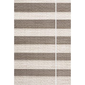 Enkel plisségordijn Draaikiepraam hout 7135 taupe