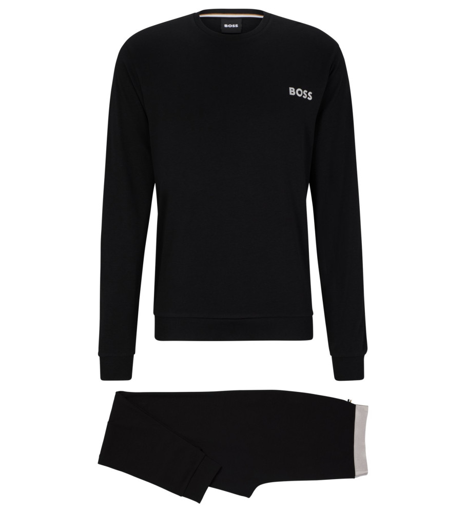 Pijama preto da marca BOSS