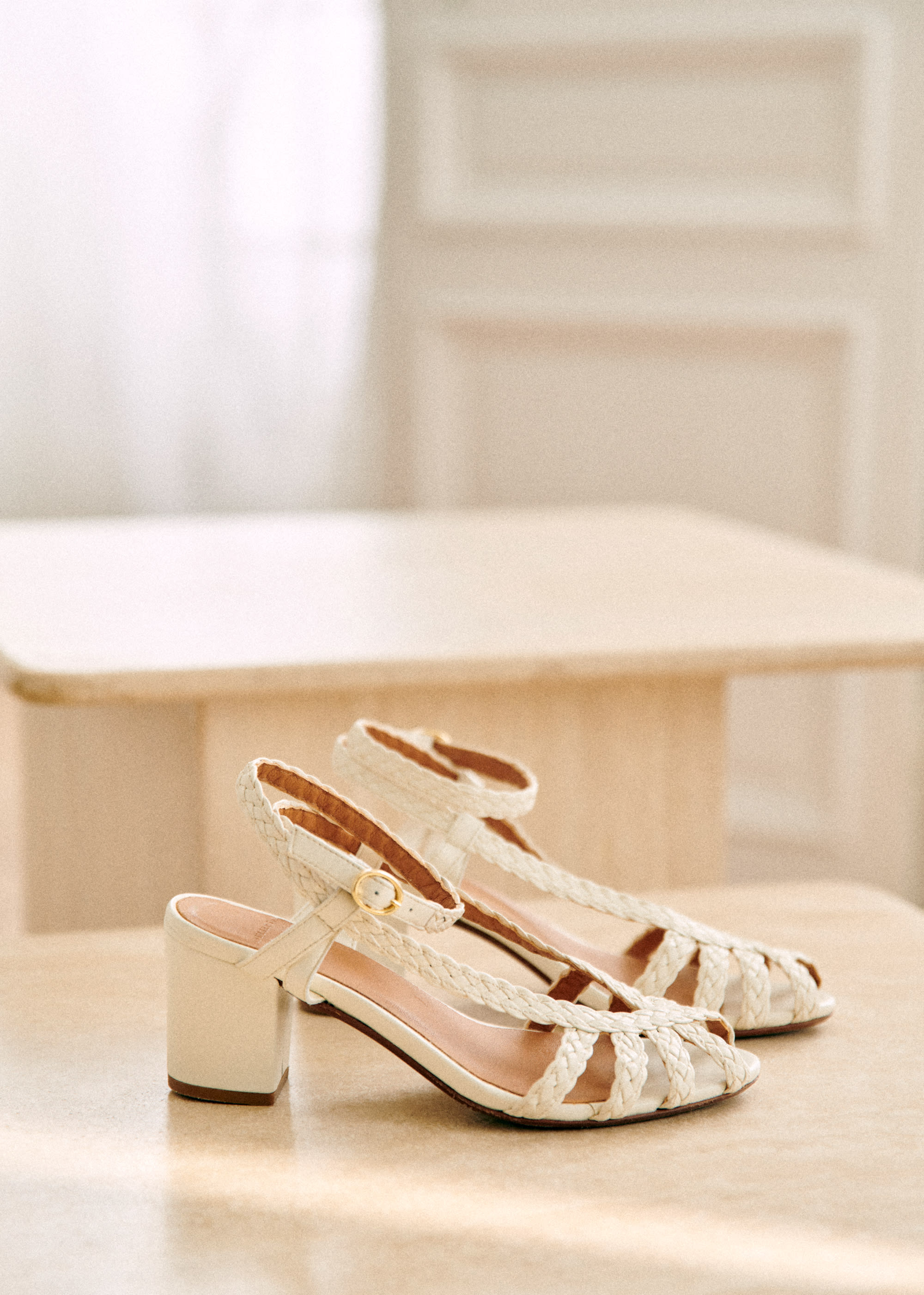 Sandales Natacha - Ecru lisse tressé - SOULIERS/SOULIERS Sandales 5906237