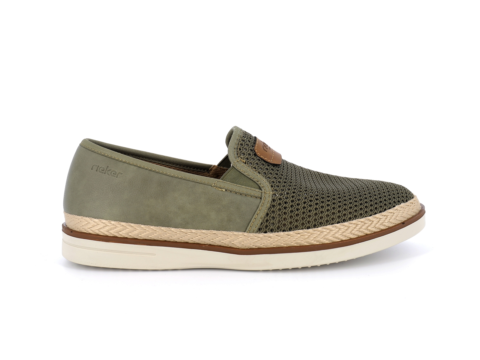 Rieker-B2366 Matières combinées Kaki