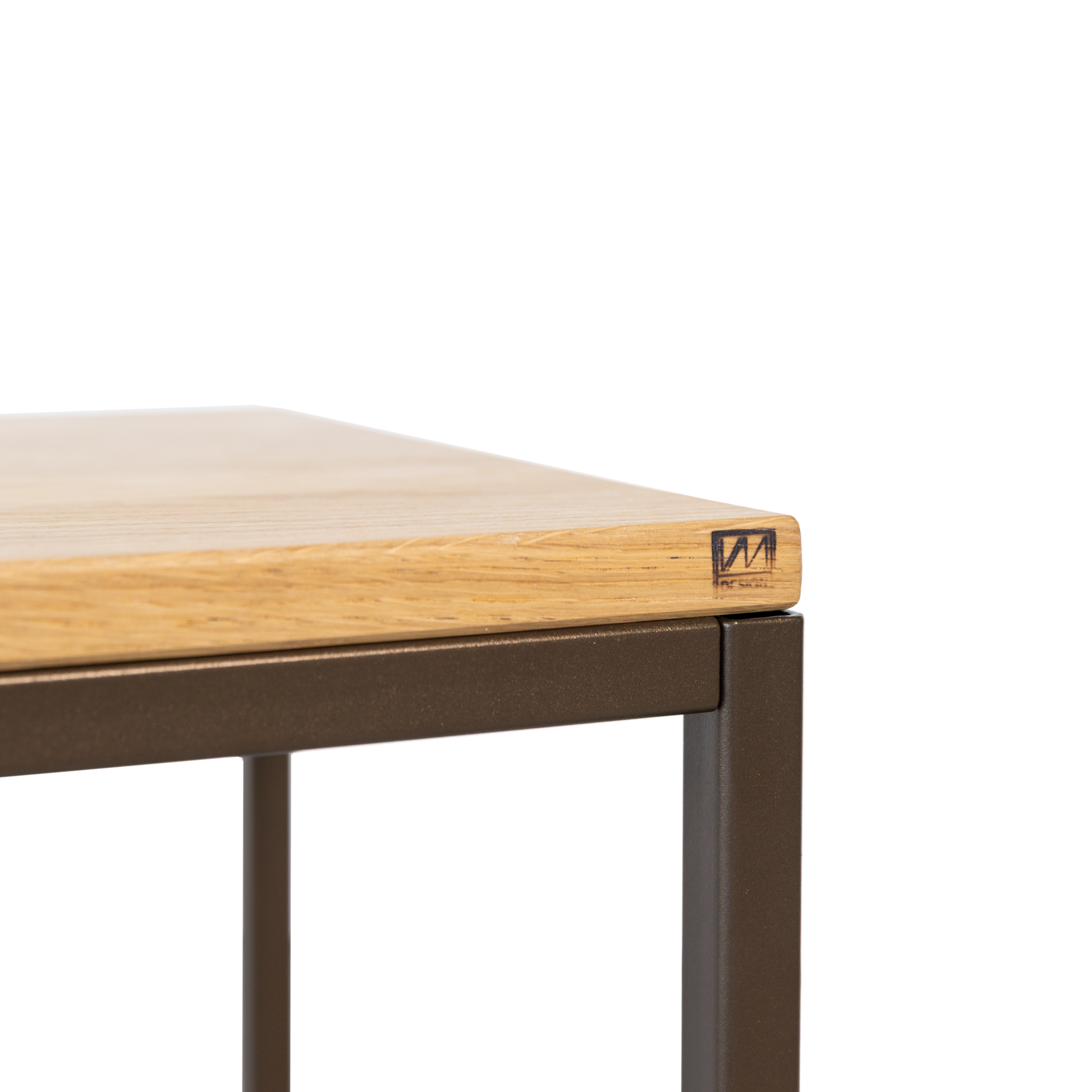Eetkamerbank Soho Anodic bruin/eiken 214 cm