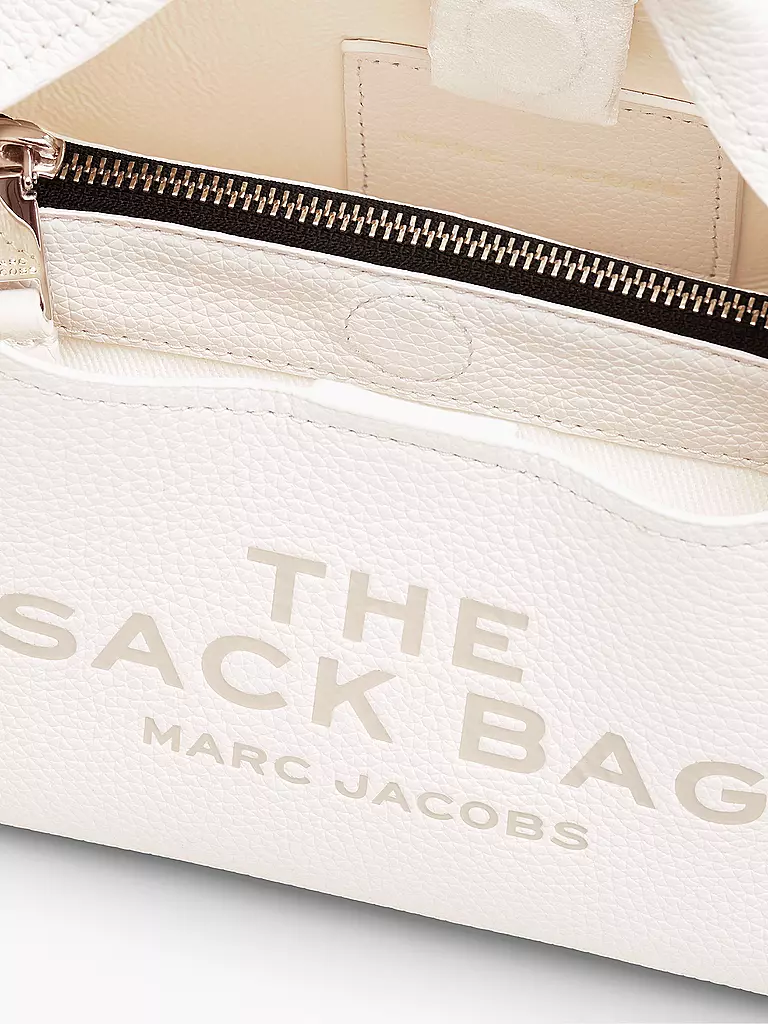 MARC JACOBS Ledertasche - Henkeltasche THE MINI SACK  weiss