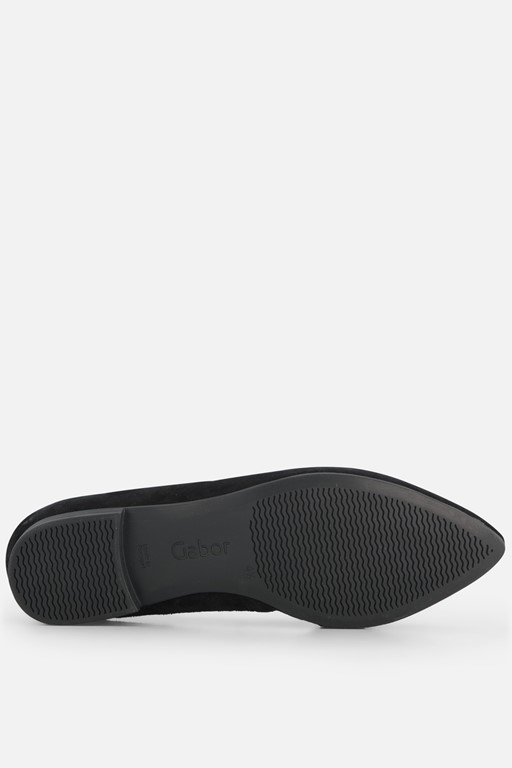 Gabor Instappers zwart Suede