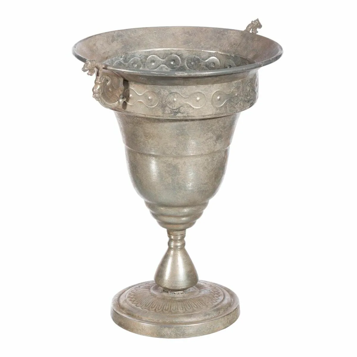 BigBuy Home Vase Métal Argent BigBuy