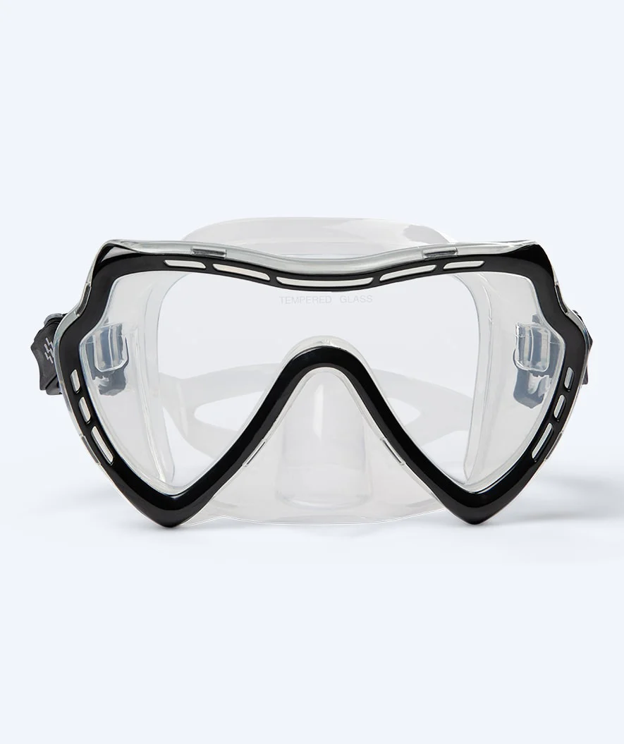 Watery Combo snorkelsæt til voksne (fra 15 år) - Nebula - Sort