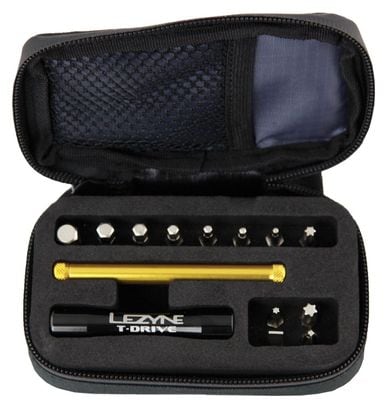 Clé Amovible   Coffret avec Embouts LEZYNE Noir Or