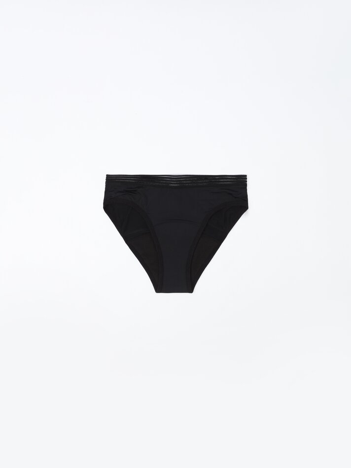 Pacote com 2 calcinhas menstruais de microfibra - Roxas