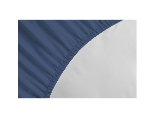 LOVELY HOME - Drap plat - 240 x 300 cm - 100% coton - bleu