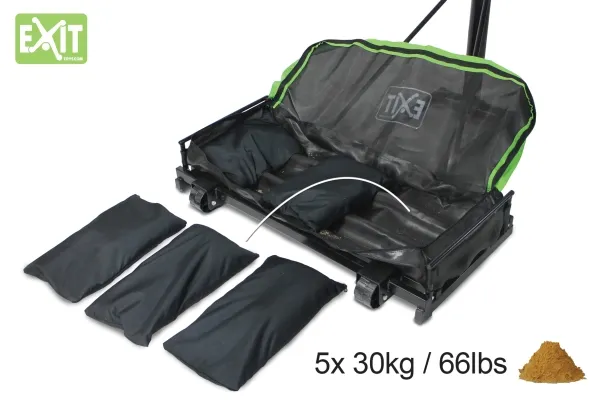 EXIT 46.65.10.00, Bærbar, Rektangulær, Polykarbonat (PC), Hjul, Sammenfoldelig, 36,1 kg