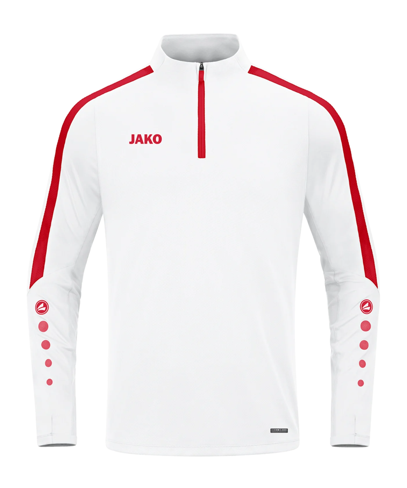 JAKO Power Sweatshirt Weiss Rot F004