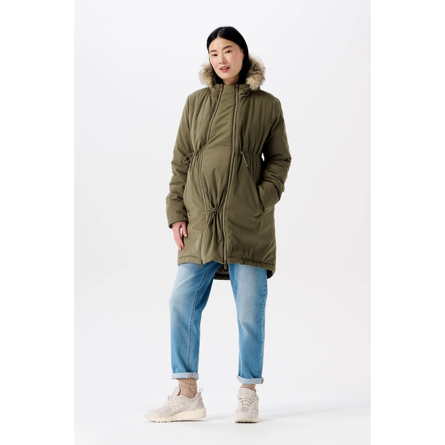 Noppies Umstandsjacke Winter Frankfurt 3-way Dusty Olive