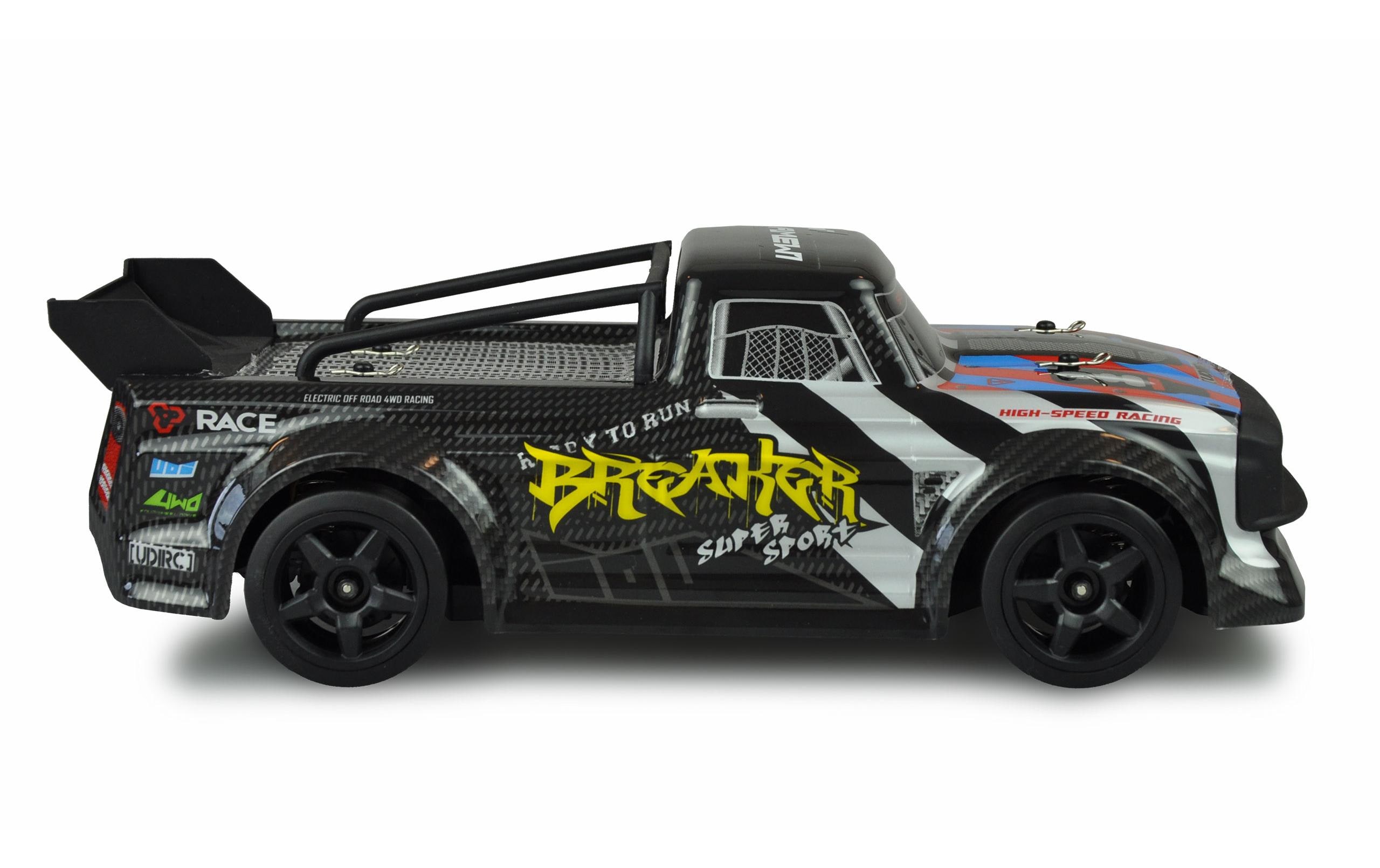 Drift Breaker 4WD, Gyro 1:16, RTROn-Road Driftcar mit Pickup Karosserie und Gyro Stabilisierung