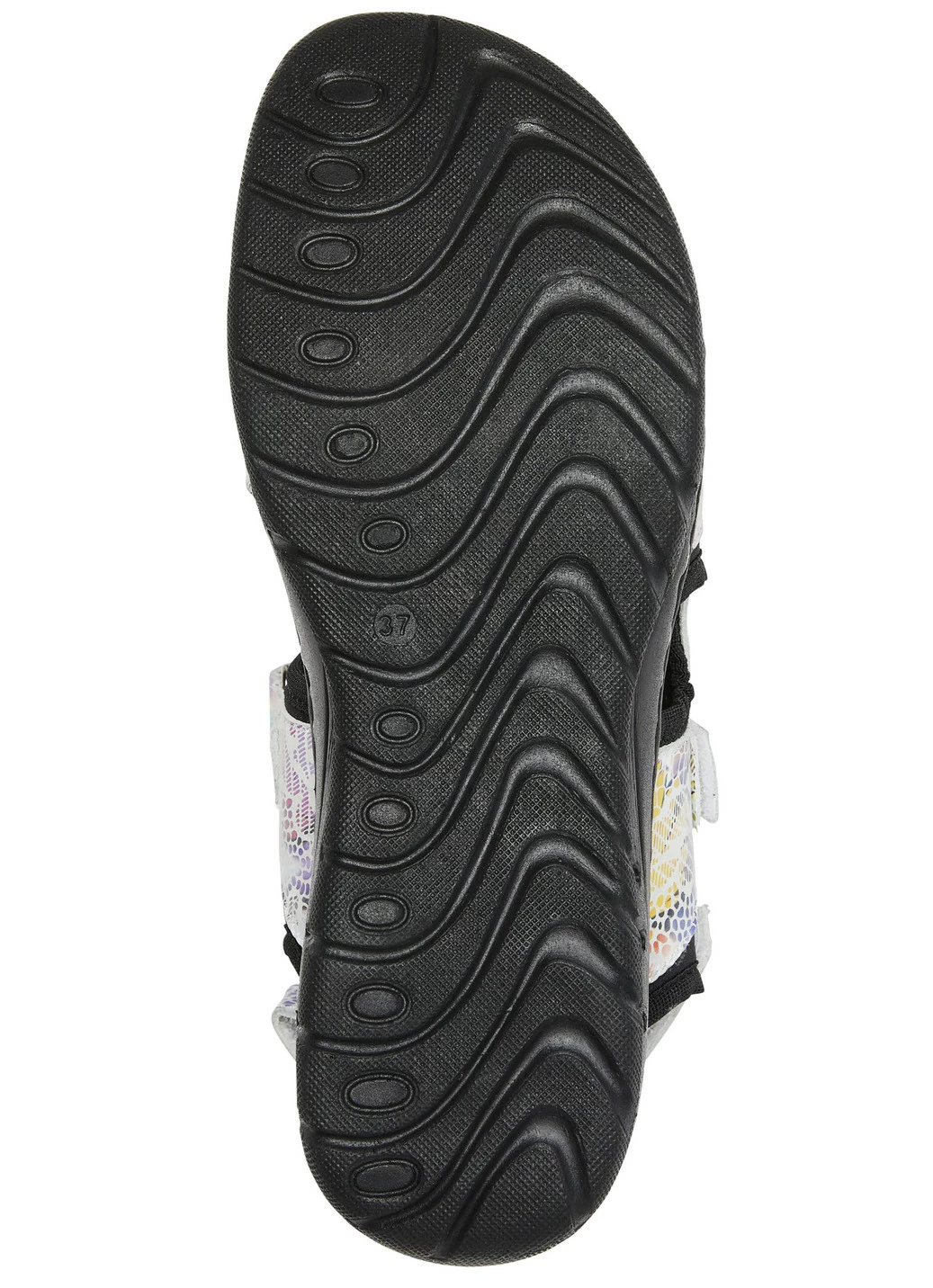Gemini Trekking-Sandale mit bunter Floral-Prägung