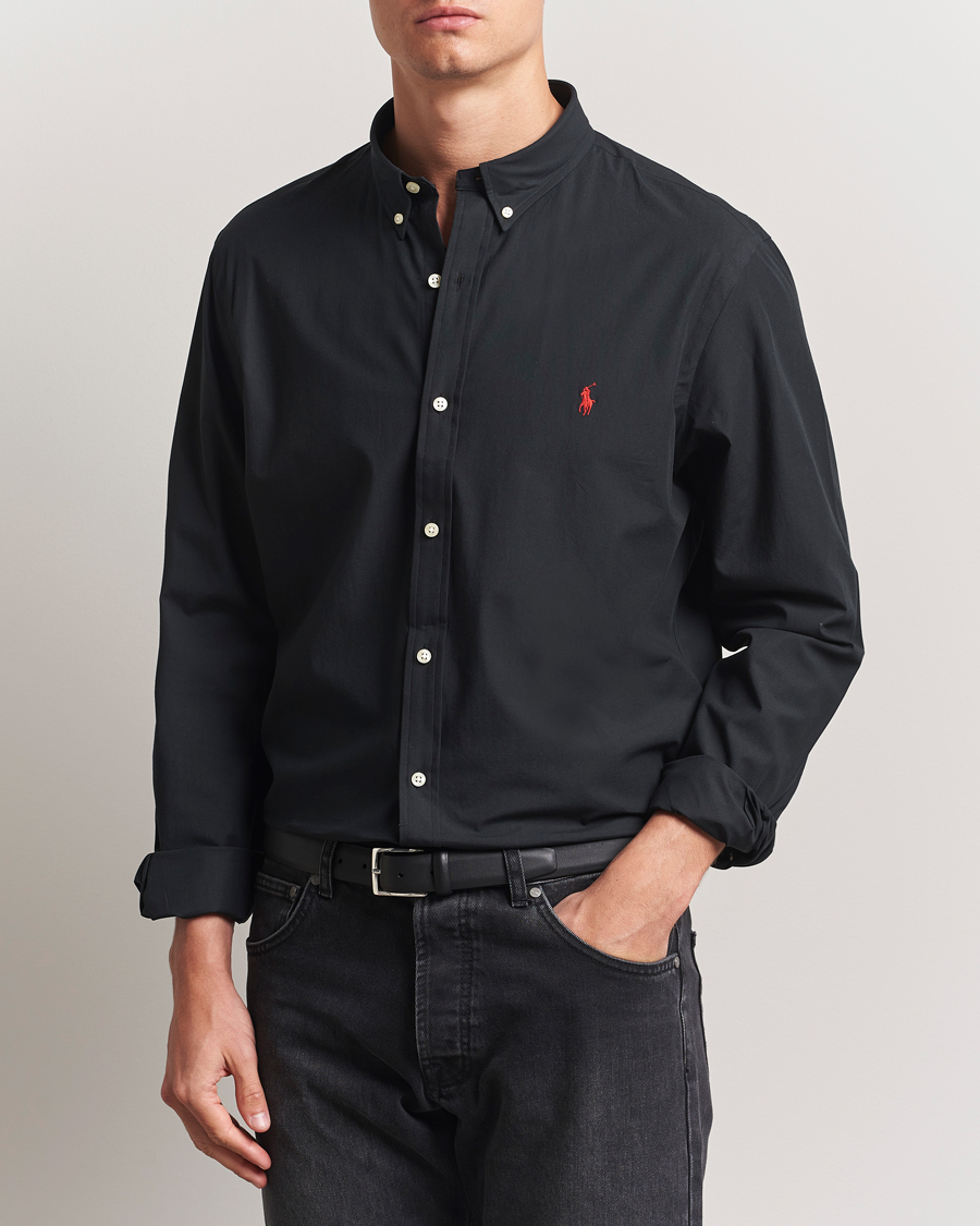 Polo Ralph Lauren Slim Fit Poplin Shirt Polo Black