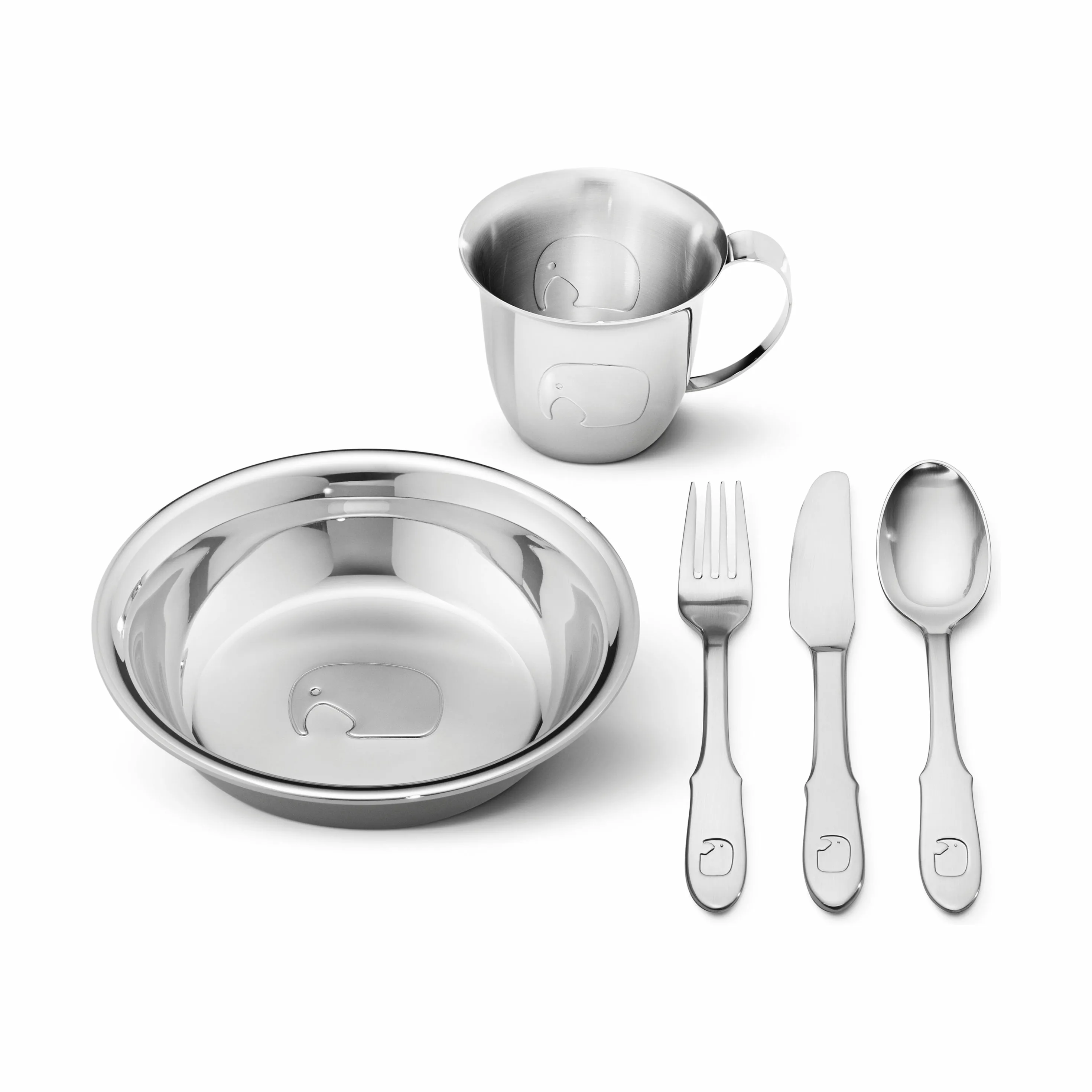 Georg Jensen Elephant Børnesæt - 5 dele