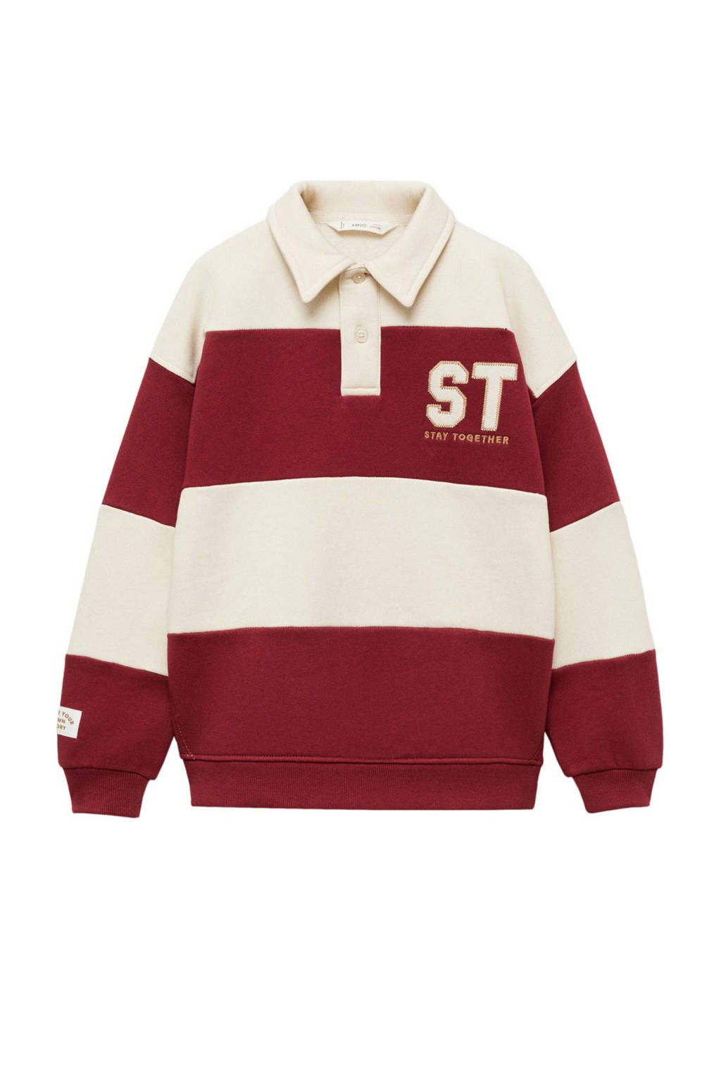 Mango Kids sweater donkerrood