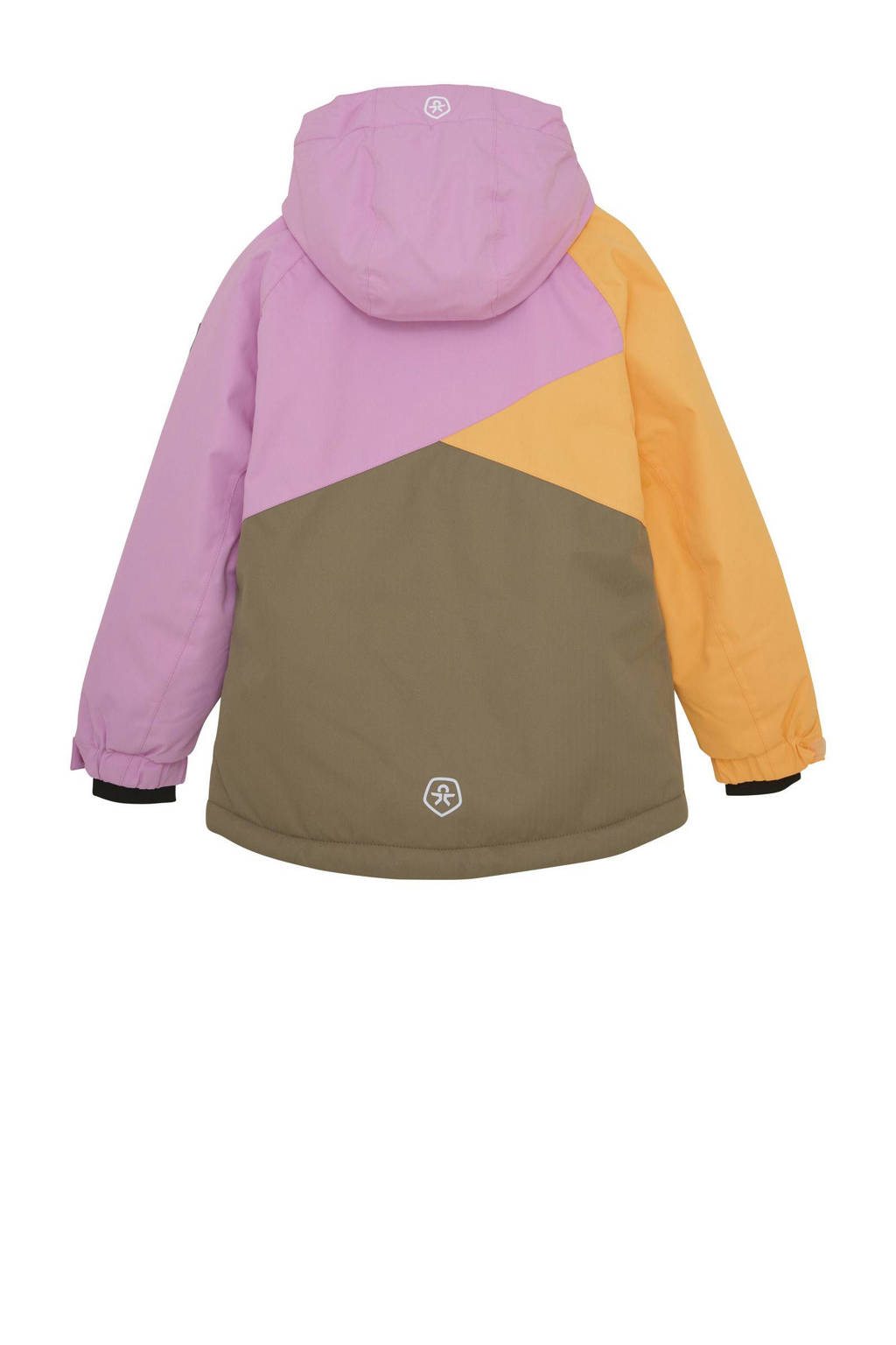 Color Kids ski-jack lila/geel/olijfgroen