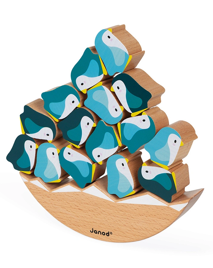 Janod-WWF® Geschicklichkeitsspiel PINGUIN 16-teilig aus Holz