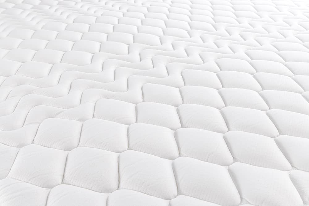 Modernes Boxbett ART DECO 180x200cm greige Bouclé mit Stauraum Matratze und Topper