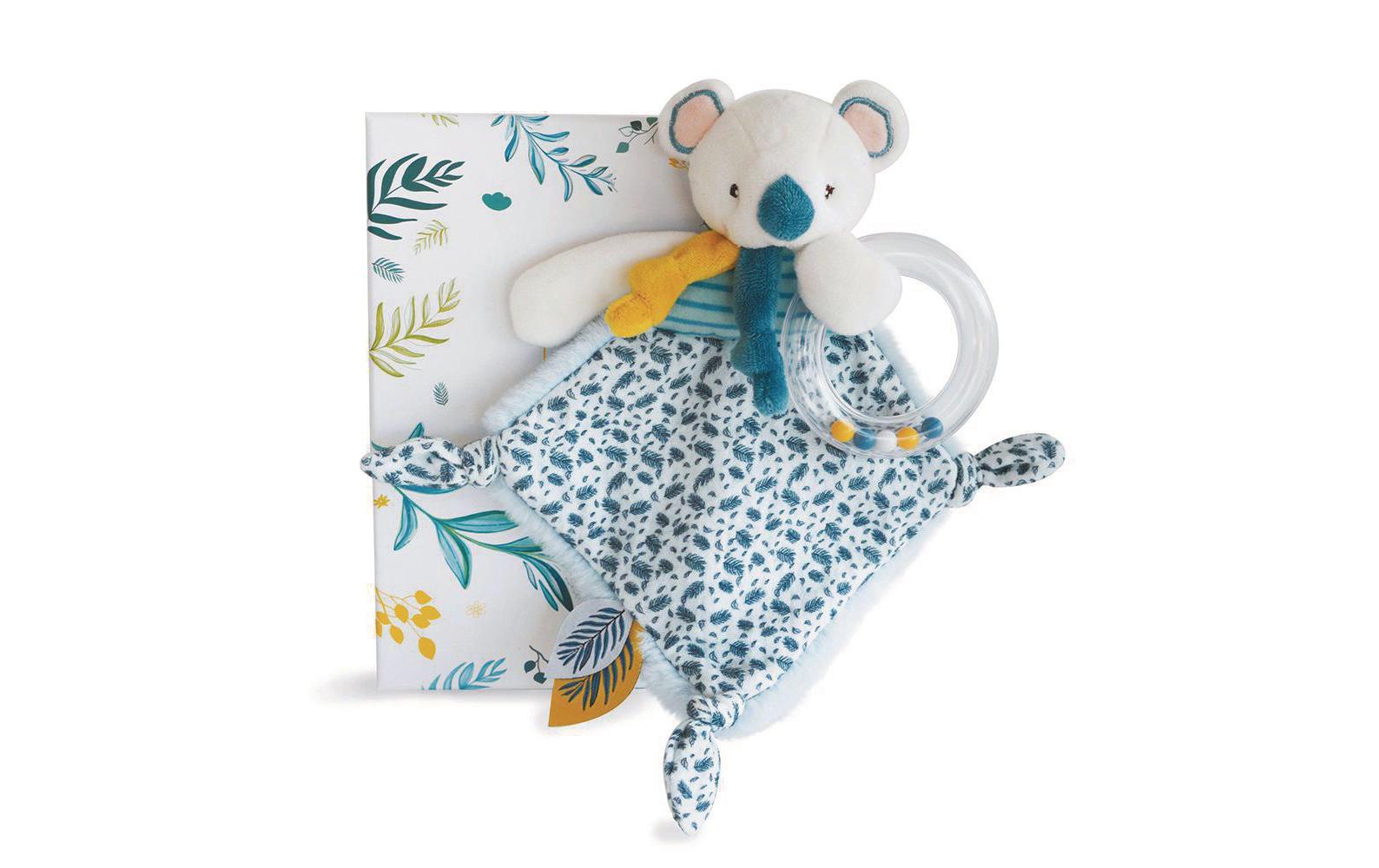 Geschenkset Koala Rassel mit Schmusetuch 22 cmGeschenkset Koala Rassel mit Schmusetuch, 22 cm