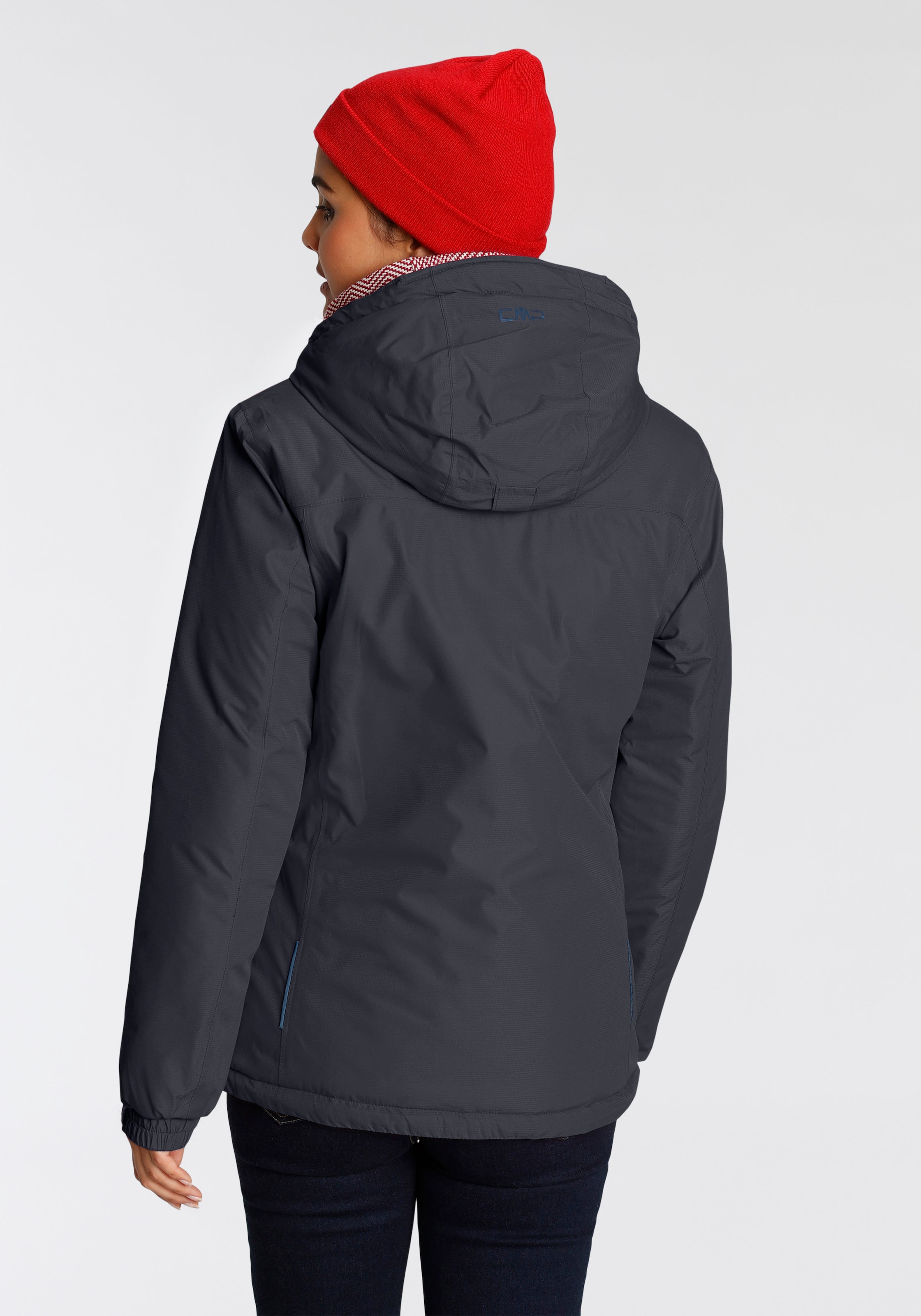 CMP Funktionsjacke »WOMAN JACKET FIX HOOD« mit Kapuze Winddicht & Wasserabweisend & Atmungsaktiv