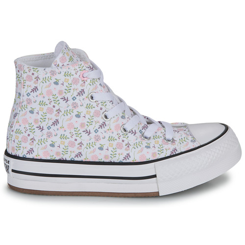 Converse - CHUCK TAYLOR ALL STAR EVA LIFT PLATFORM FELINE FLORALS - Blanc / Multicolore