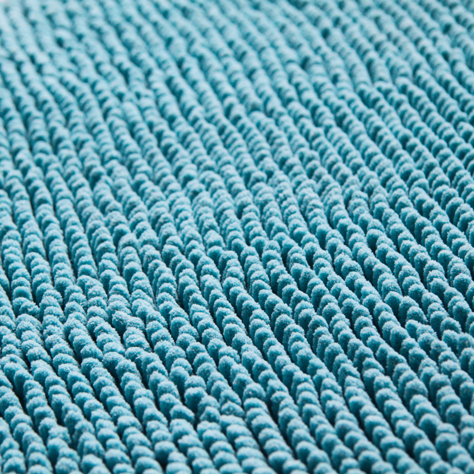 Badteppich Chenille türkis