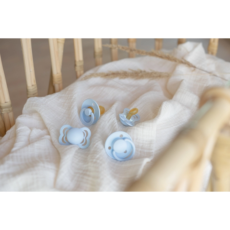BIBS® Schnuller Try-it Kollektion Baby blue 0-6 Monate, 4 Stk.