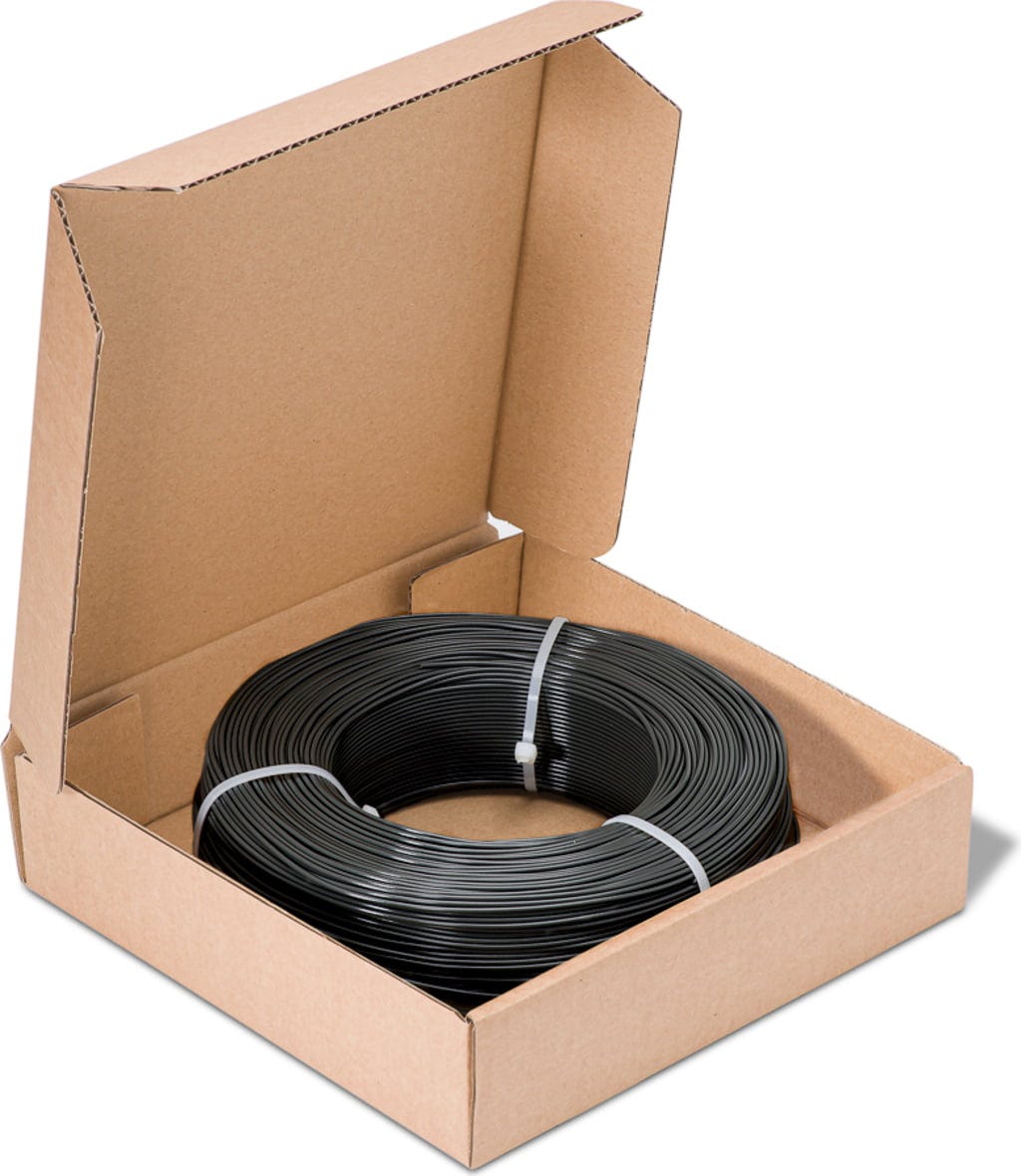 Fiberlogy  Refill R ABS Anthrazit, 1,75 mm / 750 g    Im Recyclingprozess hergestelltes ABS-Filament ohne Spule