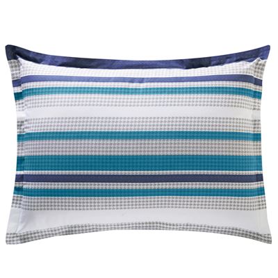 Linge de lit motif cercles et rayures - BECQUET CRÉATION