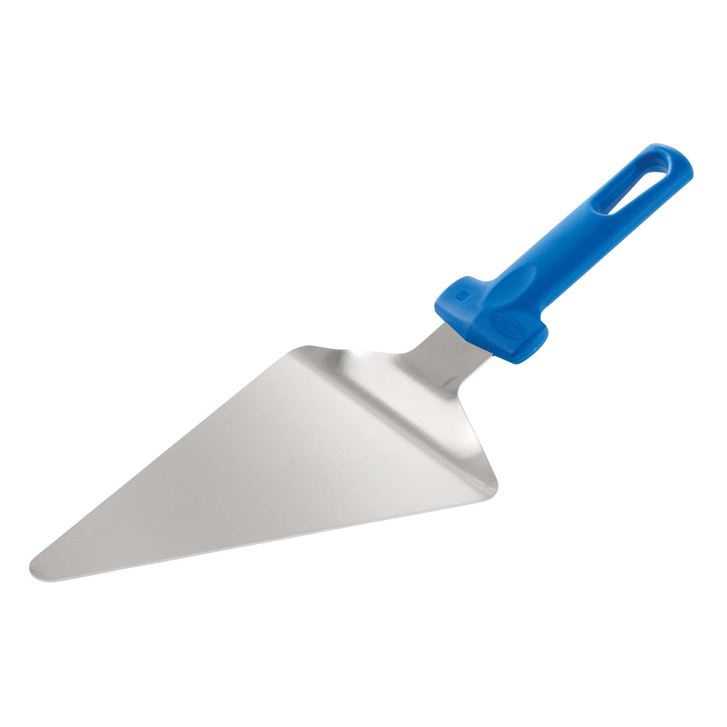 Petite pelle triangulaire en inox pour service pizza et tartes