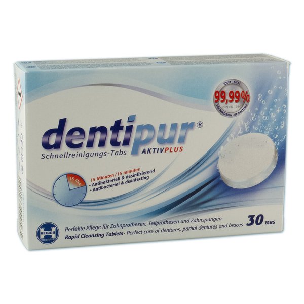 dentipur Schnellreinigungs-Tabs AKTIVPLUS (30 Tabs)