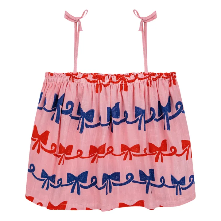 Bobo Choses Top à Bretelles Nœuds | Rose