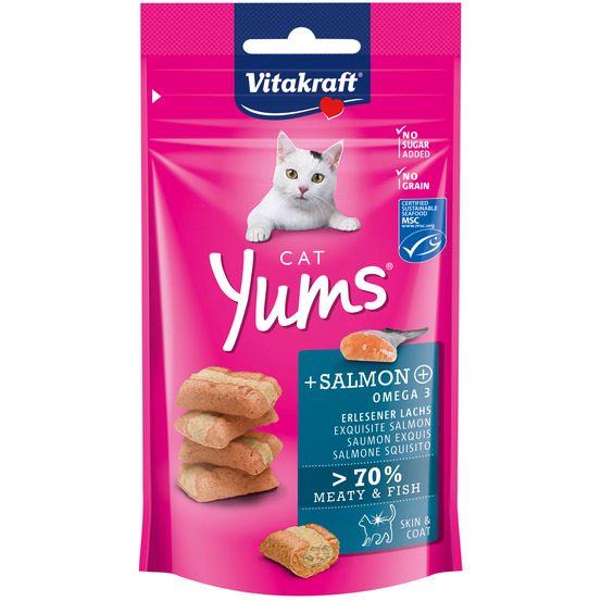 Friandise Chat Yums Saumon Omega 3 - 40g