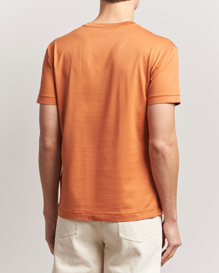 Stone Island Garment Dyed Cotton Jersey T-Shirt Sienna