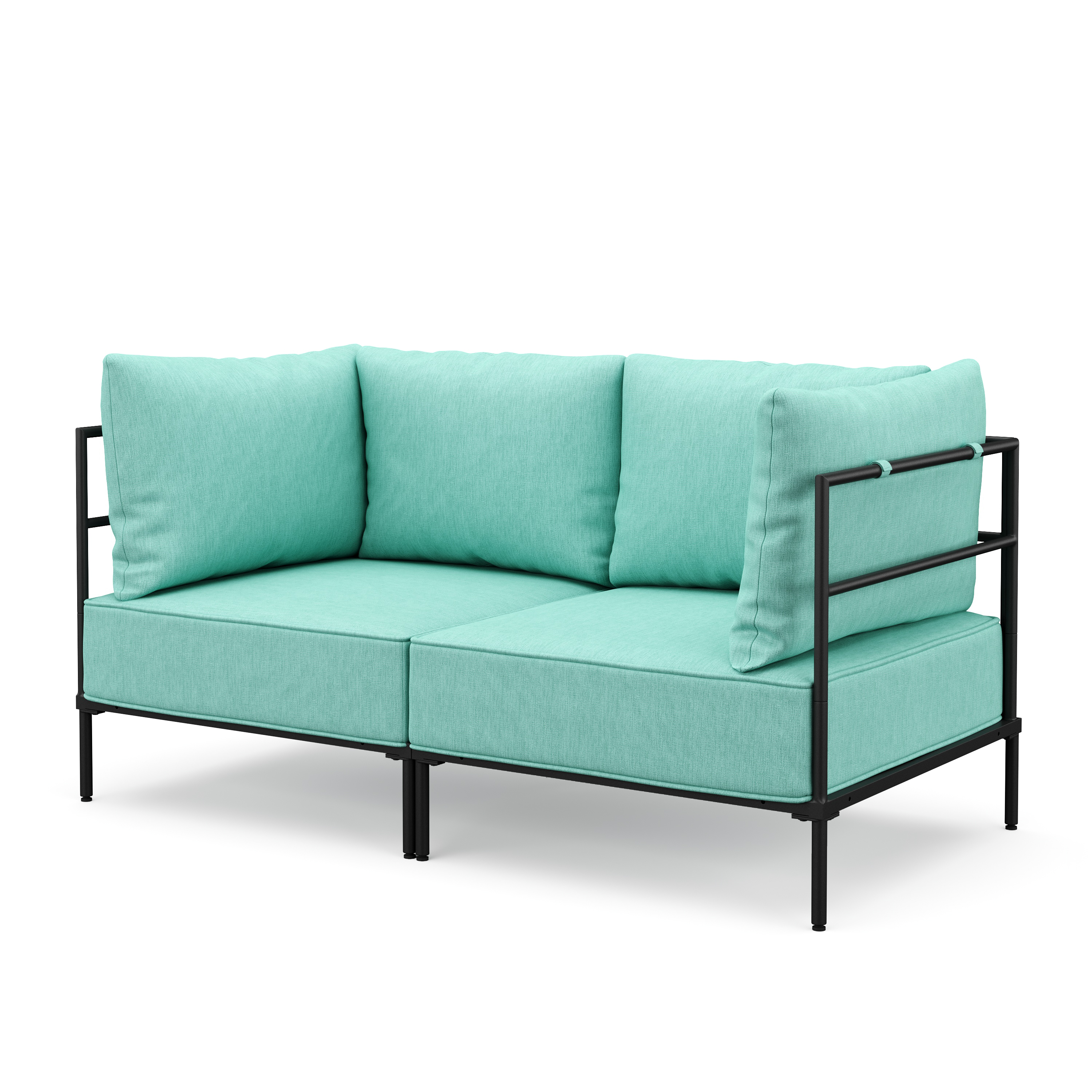Sofa ETHAN 2-Sitzer türkis