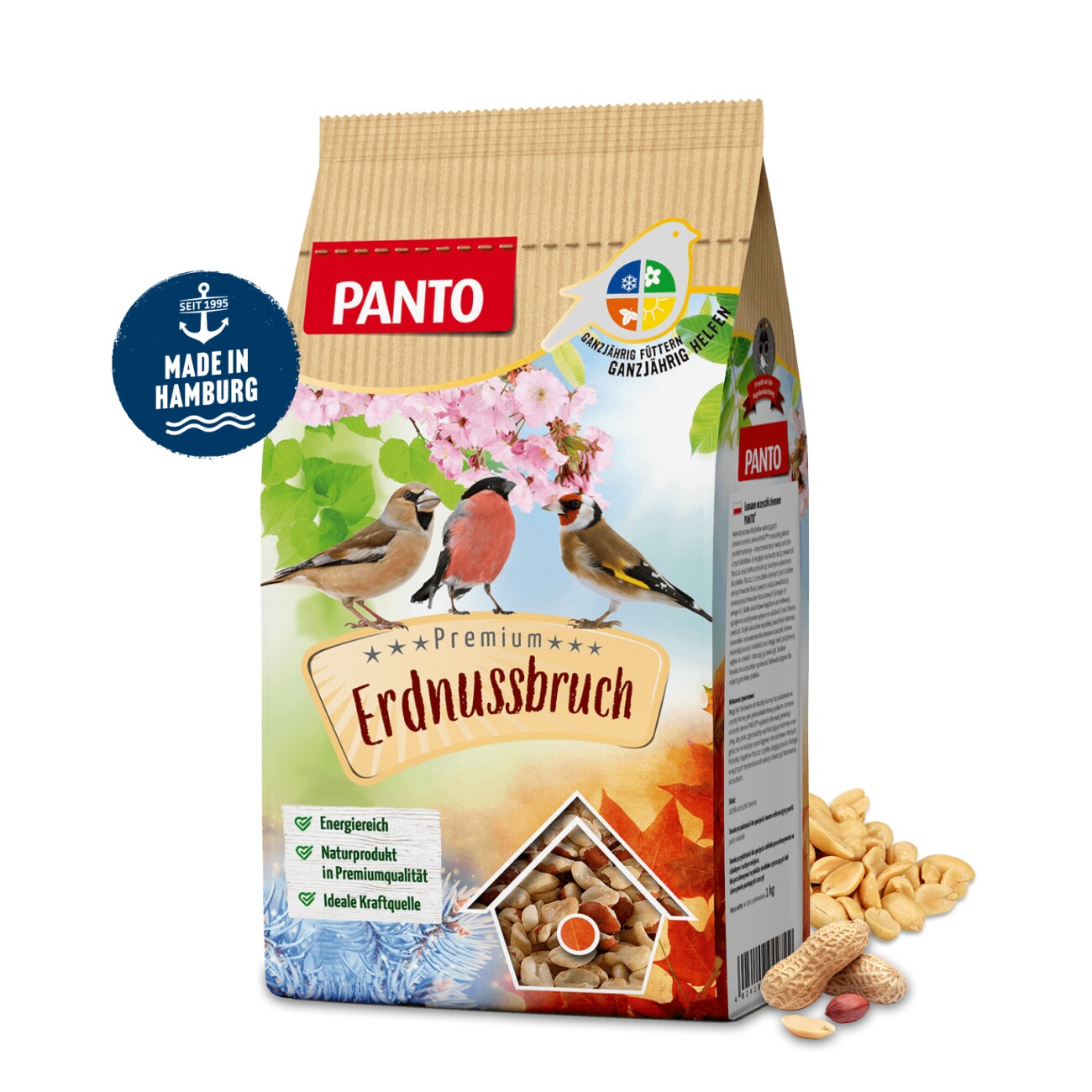 Panto ERDNUSSBRUCH HALBE UND GANZE MIT HAUT 2,5kg