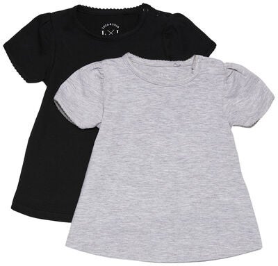 Luca & Lola Emily Topp 2-pack, Grey Melange/Anthracite
