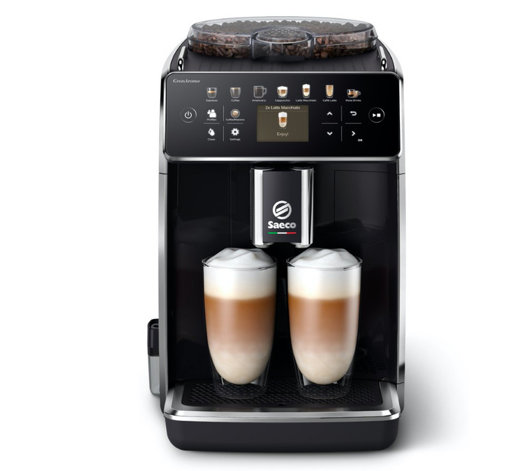Saeco Gran Aroma SM6580/00 Noir Laqué - Pack Zen Garantie 3 ans Coloris:Noir