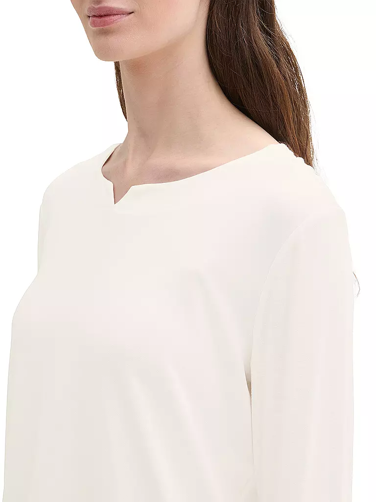 TOM TAILOR Langarmshirt weiss