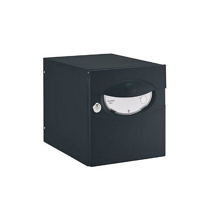 Boîte aux lettres 1 porte Decayeux Iguane Noir Ral 9005