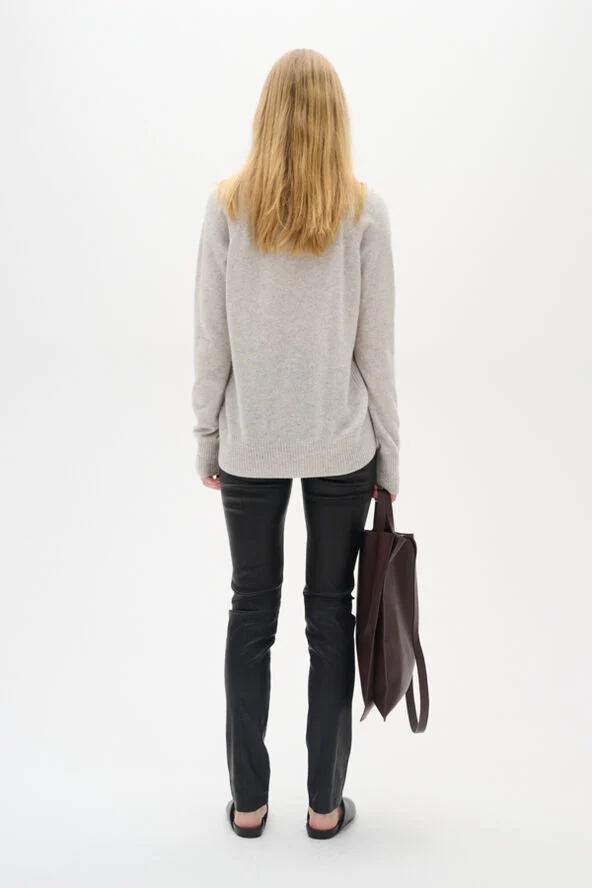InWear Luella leather leggings premium Sort