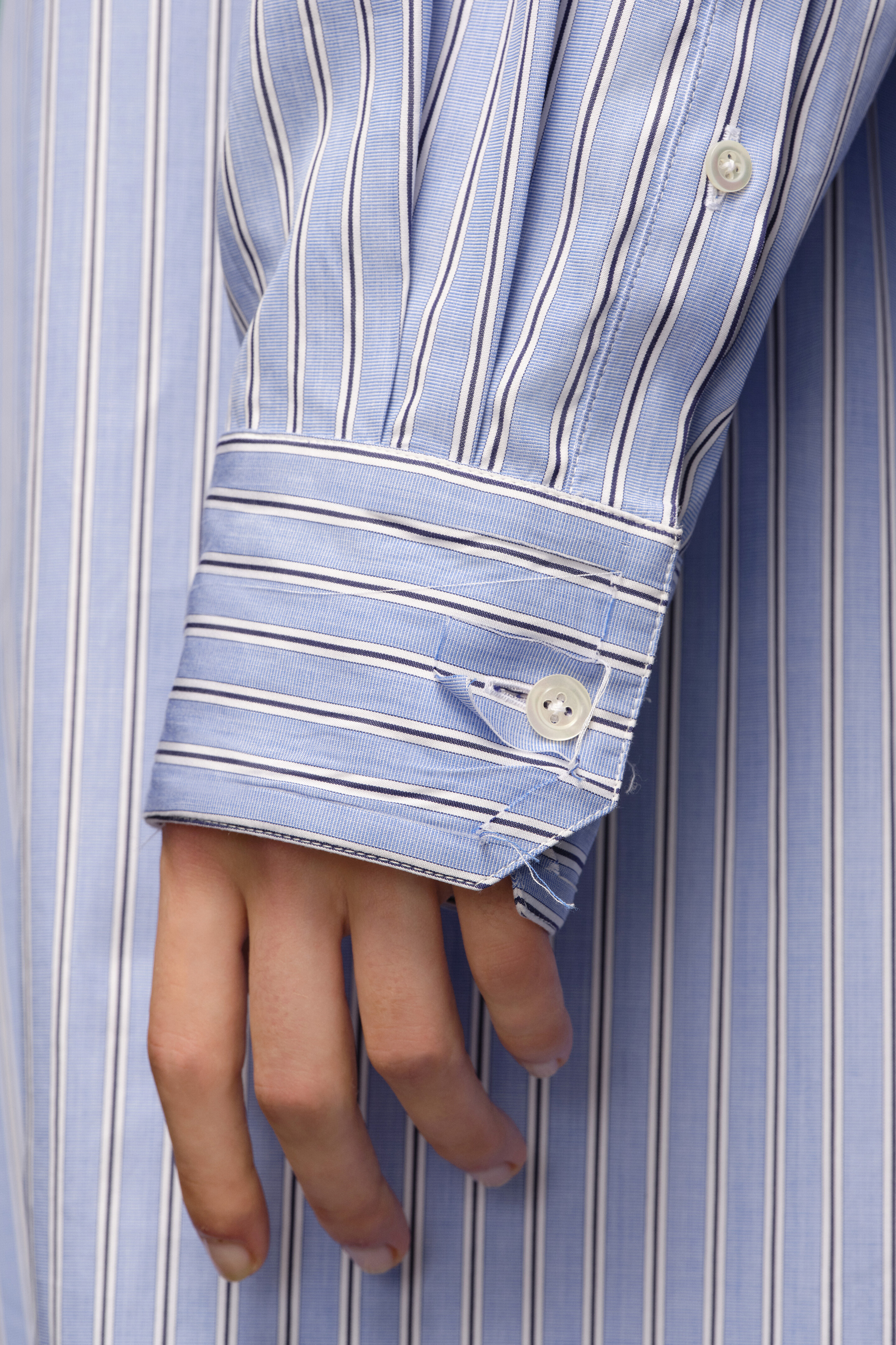 Chemise Oxford homme - Rayures bleues