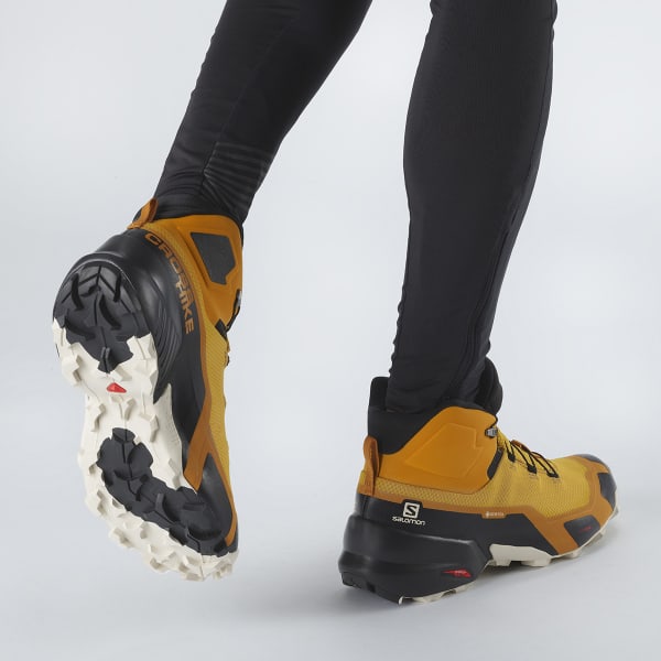 Chaussure de randonnée mid SALOMON CROSS HIKE MID GORE-TEX AUTUMN BLAZE/BLACK/RAINY DAY