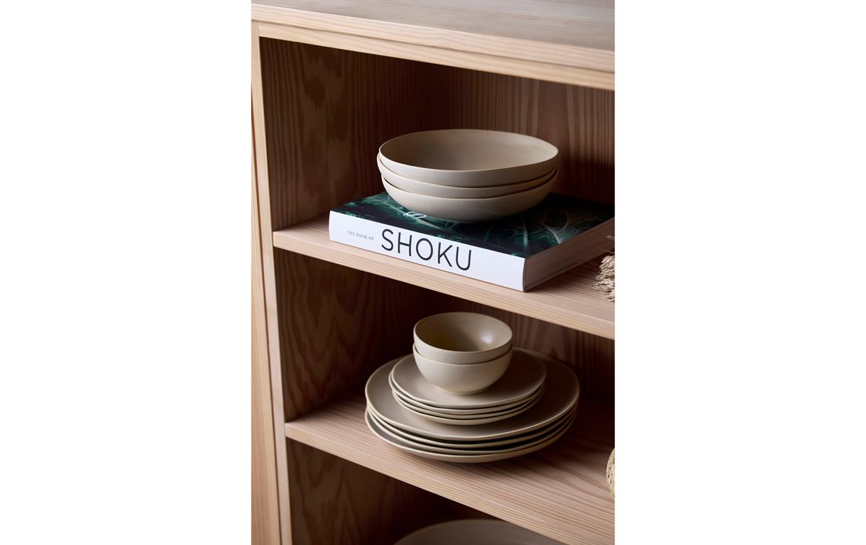 Schale Shoku 23 cm, 6 Stück, Beige<br>Schalen-Set aus Steinzeug