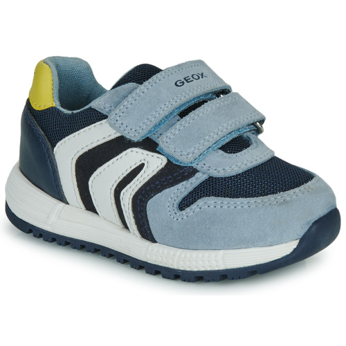 Geox - B ALBEN BOY - Bleu / Marine / Lime