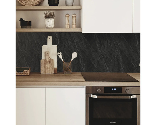 Keukenachterwand mySpotti Profix Leisteen stenen muur 100 x 60 cm PX-10060-65-HB