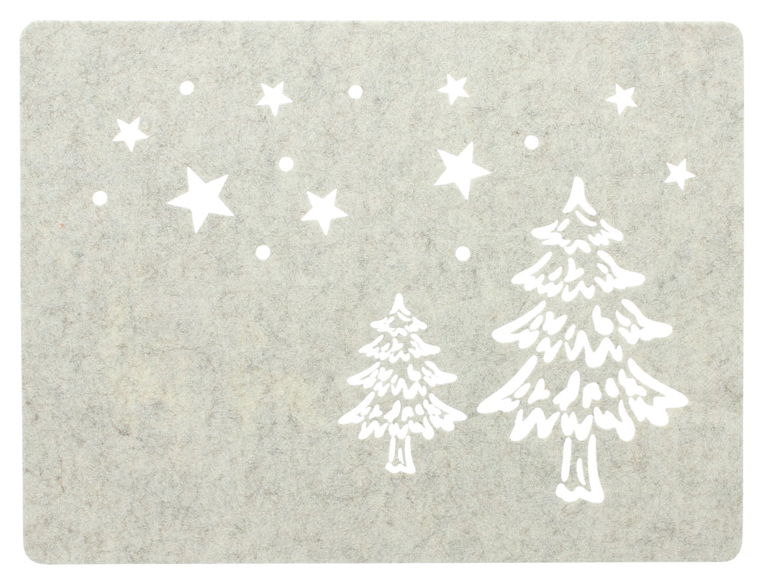 FRANK FLECHTWAREN | Winterbosplacemat, set van 4, 40 x 30 cm, VILT