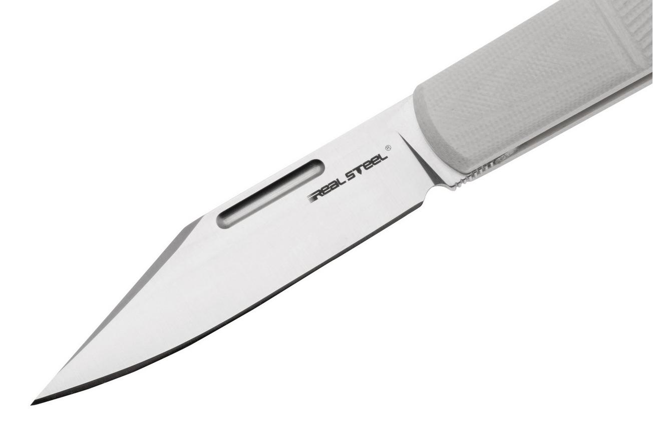 Real Steel Barlow RB5, 8022I Clippoint N690, Ivory G10, slipjoint zakmes
