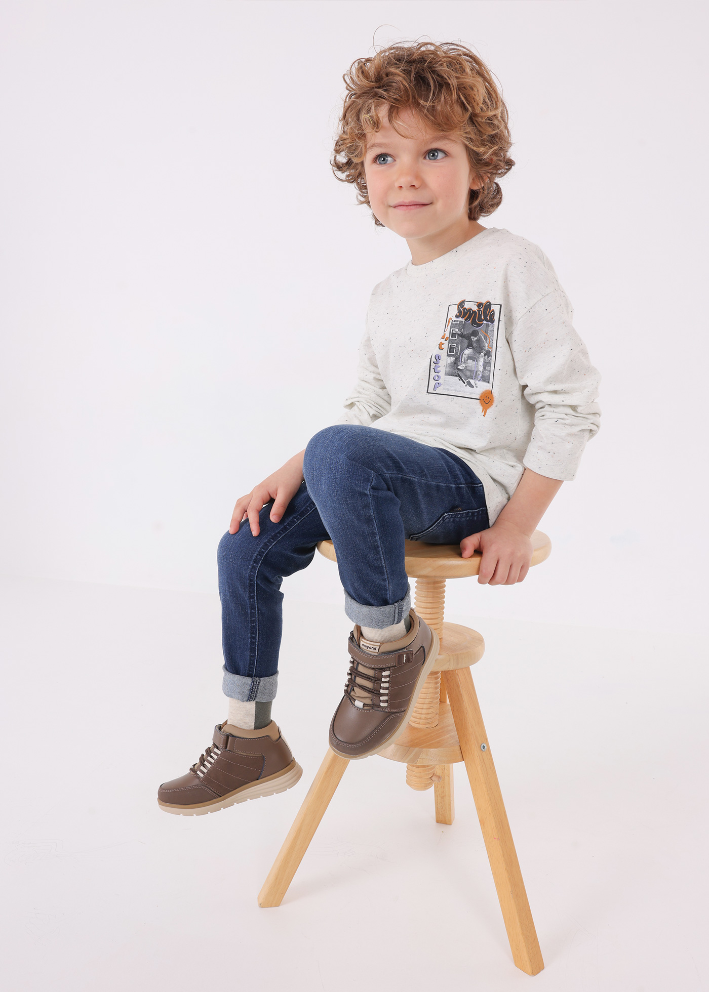 Camiseta de malha Better Cotton Neps para meninos